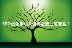 SEO優(yōu)化核心關鍵詞需要注意哪些？